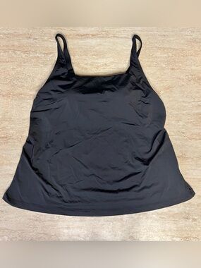 Duluth Trading Co Black Women's Tankini Swim Top